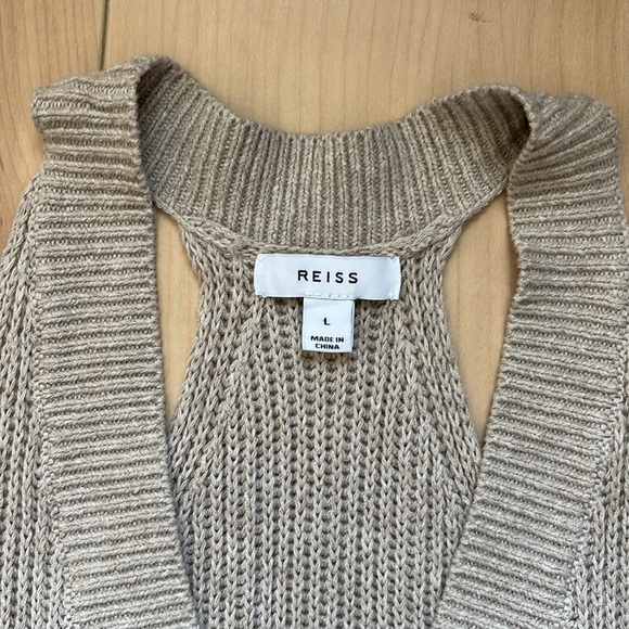 Reiss Sinead Racerback Rib Sweater Vest. Size Large - Picture 4 of 8